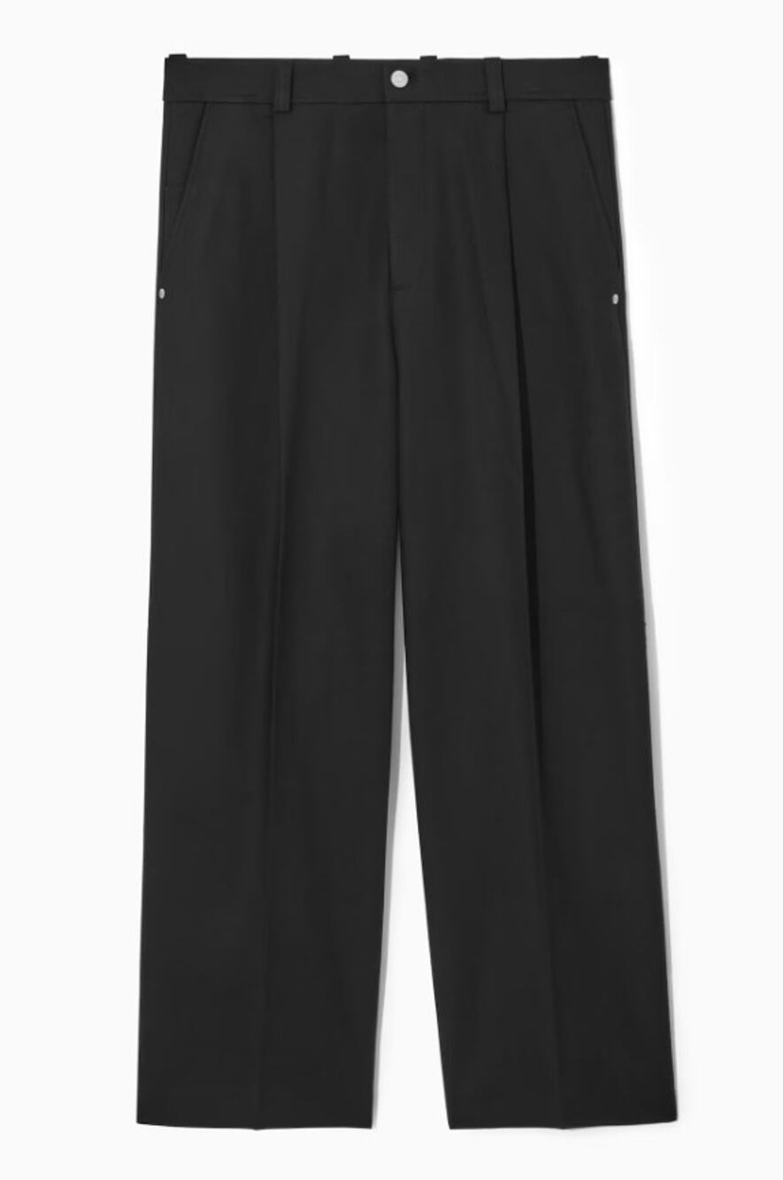 Cos Wide Leg Pleated Utility Pants Size 28